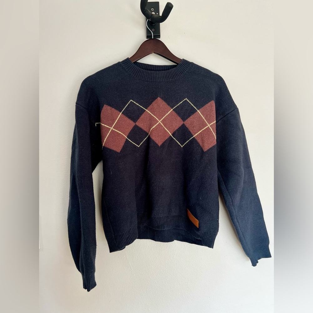Taylor Swift Red (Taylor’s Version) Navy Argyle Sweater